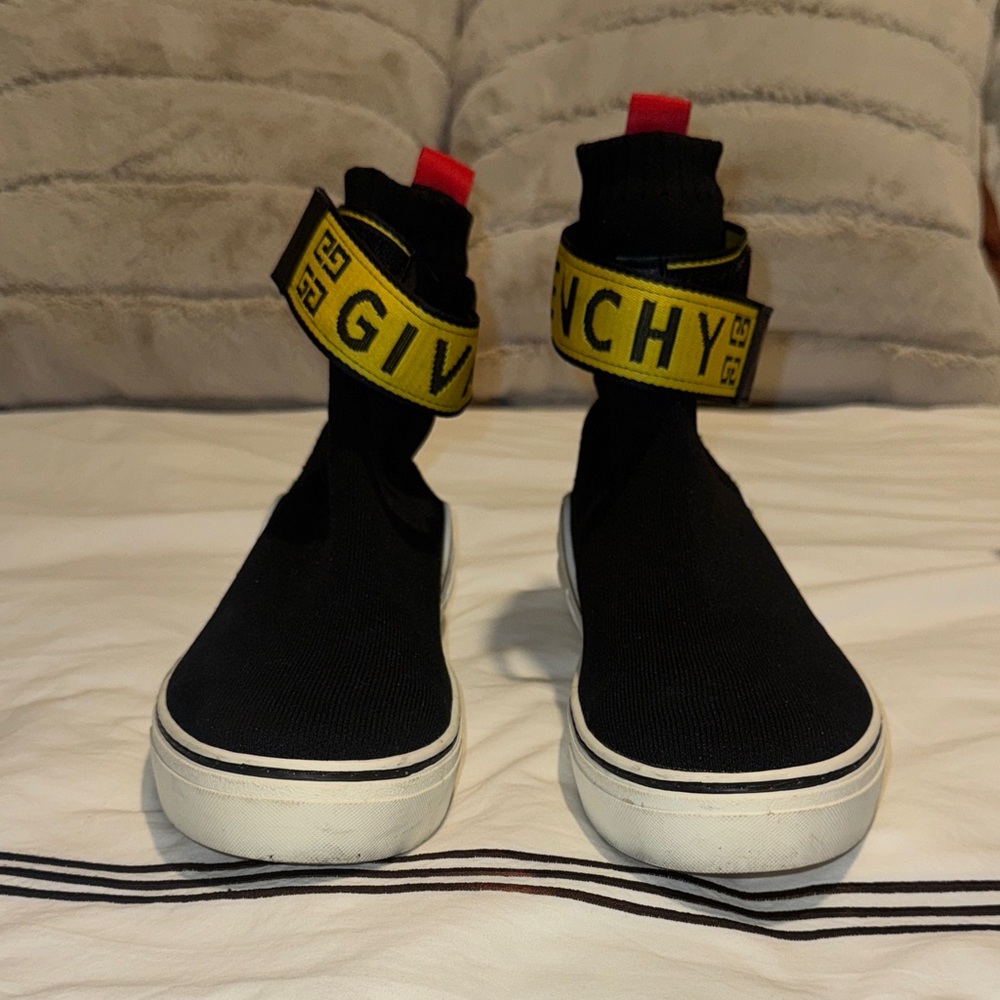 Givenchy Black Sneakers with Yellow Accents